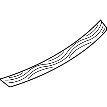 Nissan 85071-5Z000 Finisher-Rear Bumper, Center