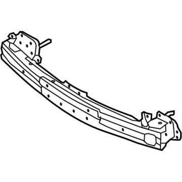 Hyundai 86631-4Z000 Rail-Rear Bumper