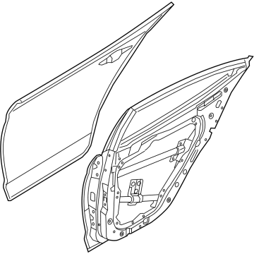 Hyundai 77003-AA000 Panel Assembly-Rear Door, LH