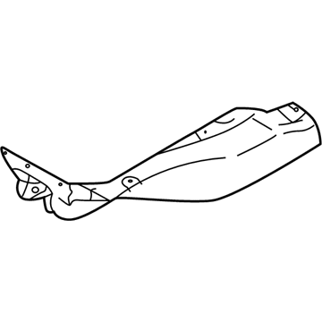 Mopar 5374A306 Shield-Under Front Floor Heat