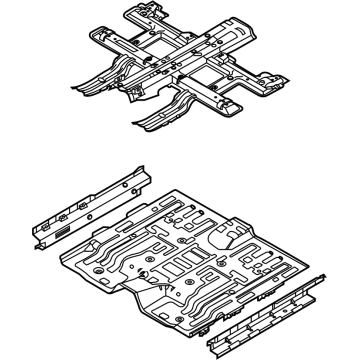 Kia 65100Q4000 Panel Assembly-Floor, Ctr