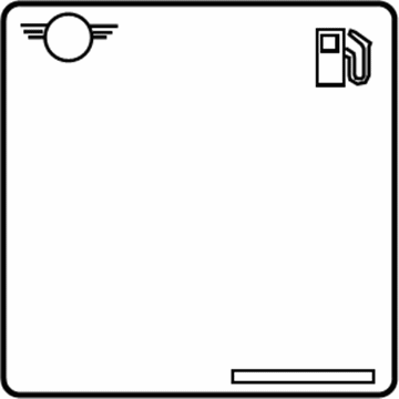 BMW 71-22-7-639-094 Information Plate, Fuel