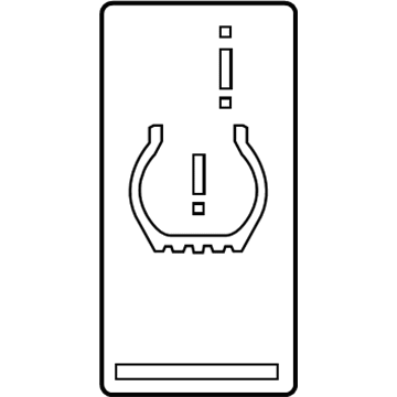 BMW 36-11-1-096-235 Sign "Tpc" Tyre Pressure Control