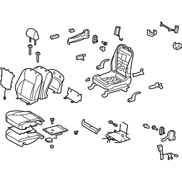 Lexus 71100-33D00-C4 Seat Assy, Front RH