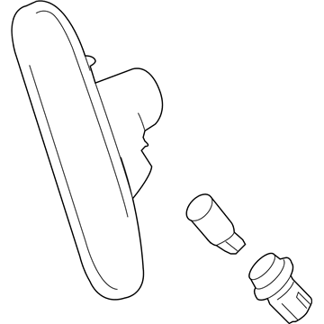 Nissan 26195-1FC0A Lamp Assembly-Rear Side Marker, LH