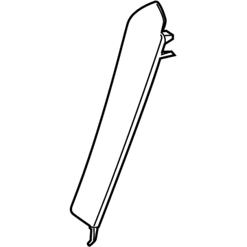 BMW 52-20-7-468-221 SIDE FINISHER, LEATHER, LEFT