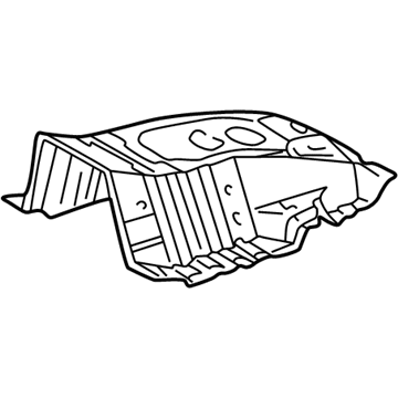 Lexus 58102-60080 Reinforcement, Front Floor, Center