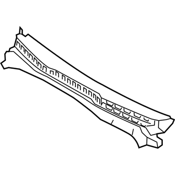 Nissan 66810-EZ10B Grille Assembly-COWL Top