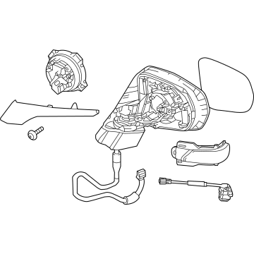 Lexus 87910-0E912 Mirror Assembly, Outer R