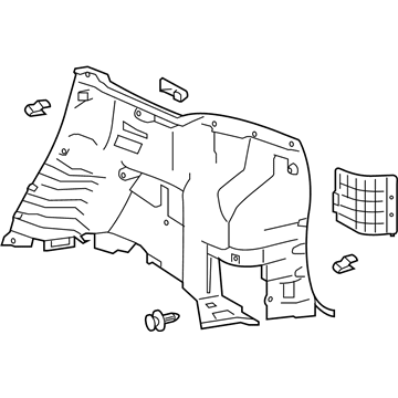 Toyota 64730-0E070-A0 Lower Quarter Trim