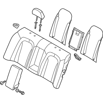 Kia 893004UAR0AWA Back Assembly-Rear Seat