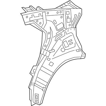 Hyundai 71602-J0050 Panel Assembly-Quarter Inner, RH