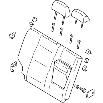 Kia 894003E010CY4 Back Assembly-Rear Seat, RH