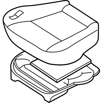 Nissan 87300-2W805 Cushion Assy-Front Seat