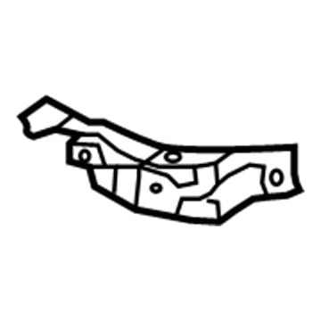 Kia 86551B2000 Bracket-Front Bumper Upper Side