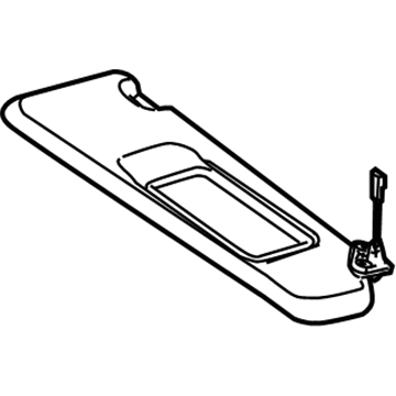 BMW 51-16-7-960-067 Sun Visor, Cloth Left