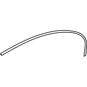 BMW 51-35-7-072-887 Finisher, Window Frame, Top, Door Rear Left