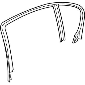BMW 51-35-7-033-647 Cover, Window Frame, Door Rear Left
