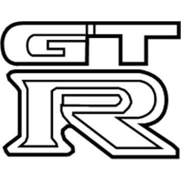 Nissan 84894-6HT0A Emblem-Trunk Lid