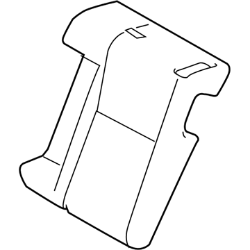 Lexus 71077-53A10-A4 Rear Seat Back Cover Sub-Assembly, Right (For Separate Type)