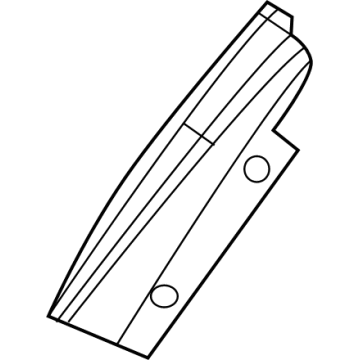 Infiniti 96076-5NA0A Air Spoiler Set-Rear, Side