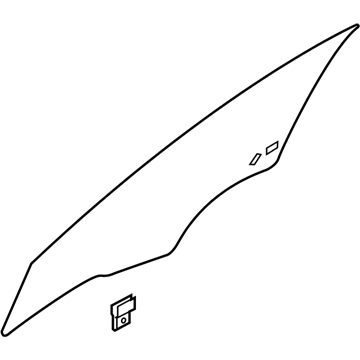 Kia 82410H8141 GLASS ASSY-FRONT DOO