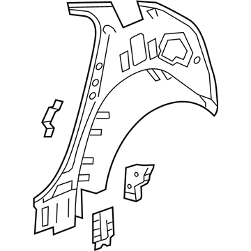 GM 20890576 Inner Quarter Panel