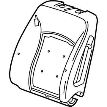 GM 23209668 Seat Back Pad
