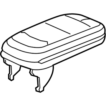 Honda 83450-TR0-A01ZA Armrest Assembly, Console (Pale Moss Gray)