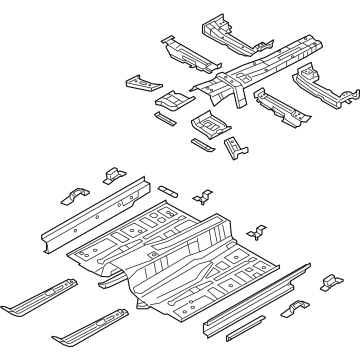 Hyundai 65100-D2510 Panel Assembly-Floor, Ctr