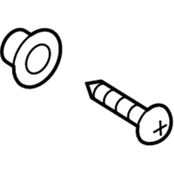 Kia 823132D000WK Grommet-Screw