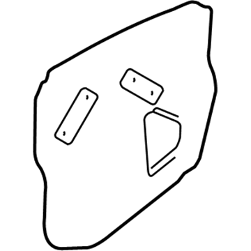 Lexus 67831-53040 Cover, Front Door Service Hole, RH