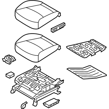 Kia 881051U030BD6 Cushion Assembly-Front Seat
