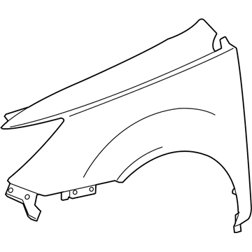 Acura 60210-STX-A90ZZ Panel, Right Front Fender (Dot)