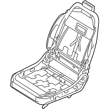 BMW 52-10-7-027-217 Seat And Backrest Frame Left