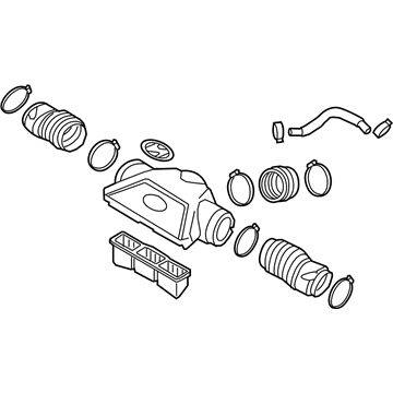 Hyundai 28130-B1100 Hose Assembly-Air Intake