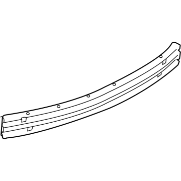 Nissan 85030-5SA0A Reinforce-Inner, Rear Bumper Center