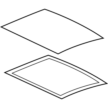 Hyundai 81616-3S010 Panorama Roof Glass Assembly, Rear