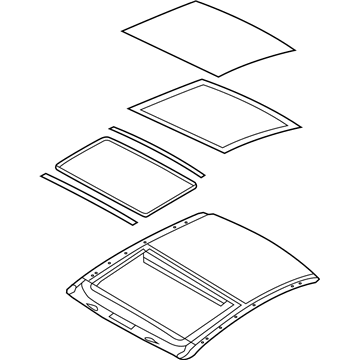 Hyundai 81610-3S010 Panorama Roof Frame Assembly