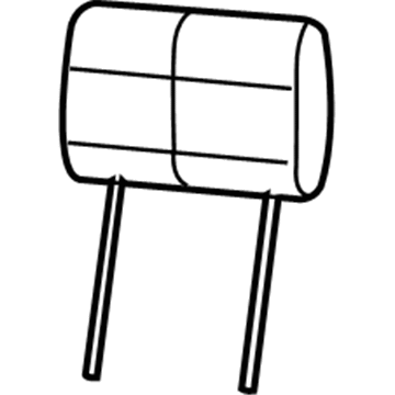 Mopar 1SJ601D5AA HEADREST-Front