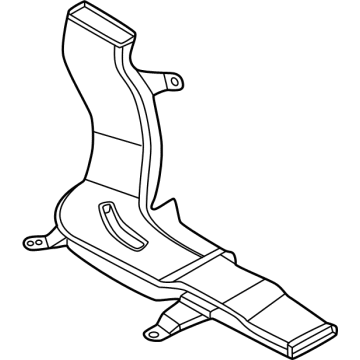 BMW 51-47-7-434-329 AIR DUCT, REAR COMPARTMENT