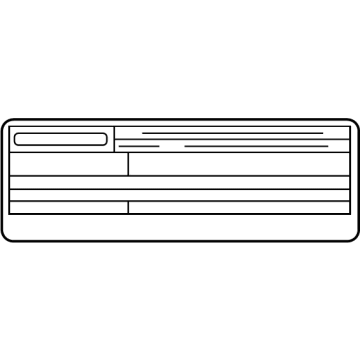 Lexus 11298-25120 LABEL, EMISSION CONT