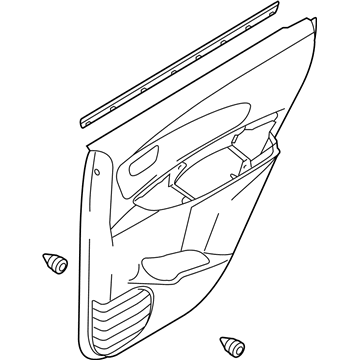 Kia 833011F000V10 Panel Complete-Rear Door Trim