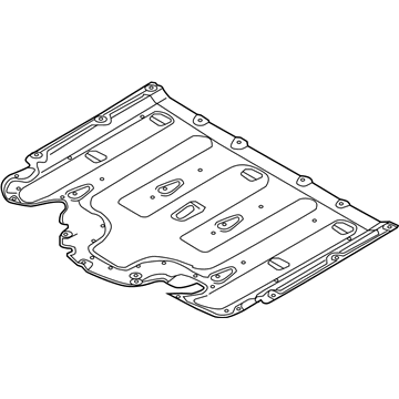 Hyundai 84135-G7500 Under Cover Assembly-Ctr Floor, FRO