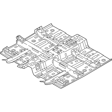 Hyundai 65100-G7500 Panel Assembly-Floor, Ctr
