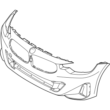 BMW 51-11-5-A33-629 TRIM COVER, BUMPER, PRIMED