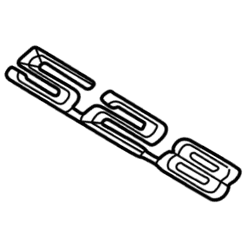 BMW 51-14-8-167-687 Trunk Lid Emblem