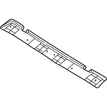 BMW 51-49-8-194-672 Upper Rear Window Frame Trim Panel