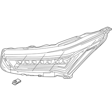 Acura 33150-TJB-A51 HEADLIGHT ASSY., L