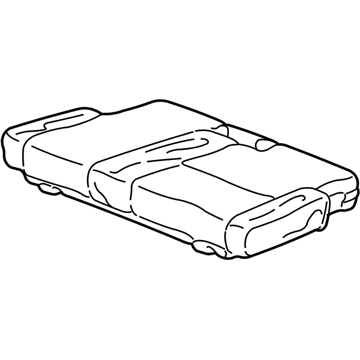 Honda 82531-S9V-A22ZB Cover, Left Rear Seat Cushion Trim (Gray)